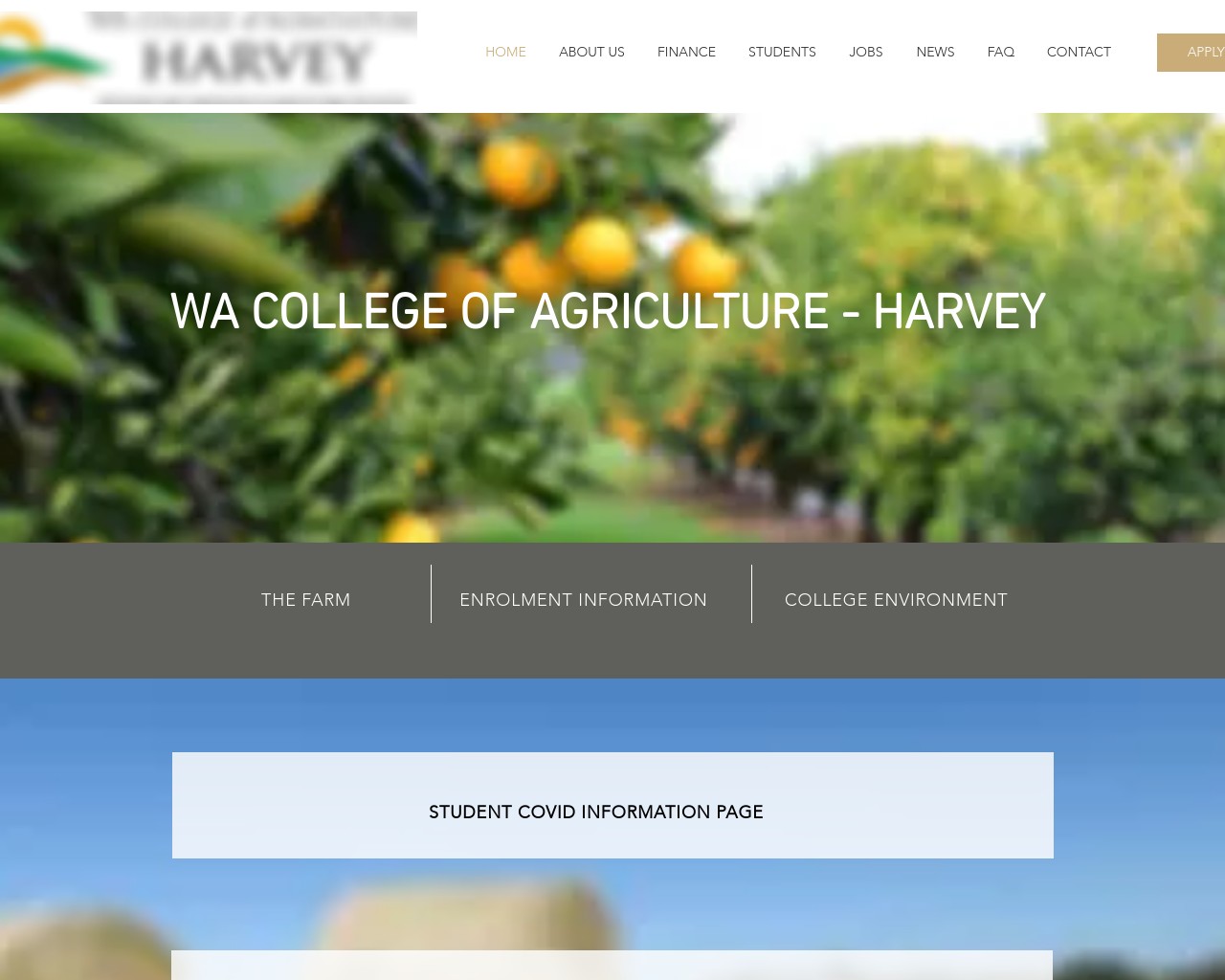 WA College of Agriculture Harvey