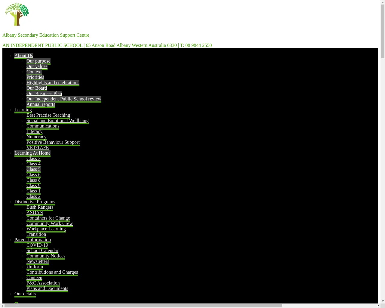 Albany Secondary Support Centre